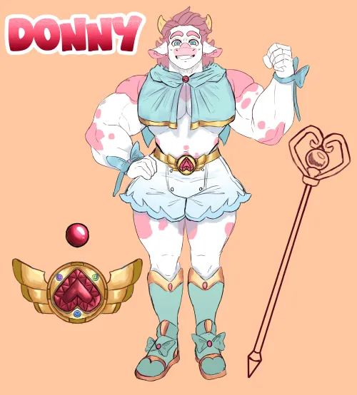 Furry/bara Magical boy cow mage Donny!!!(artist me) by Plush_Antlers
