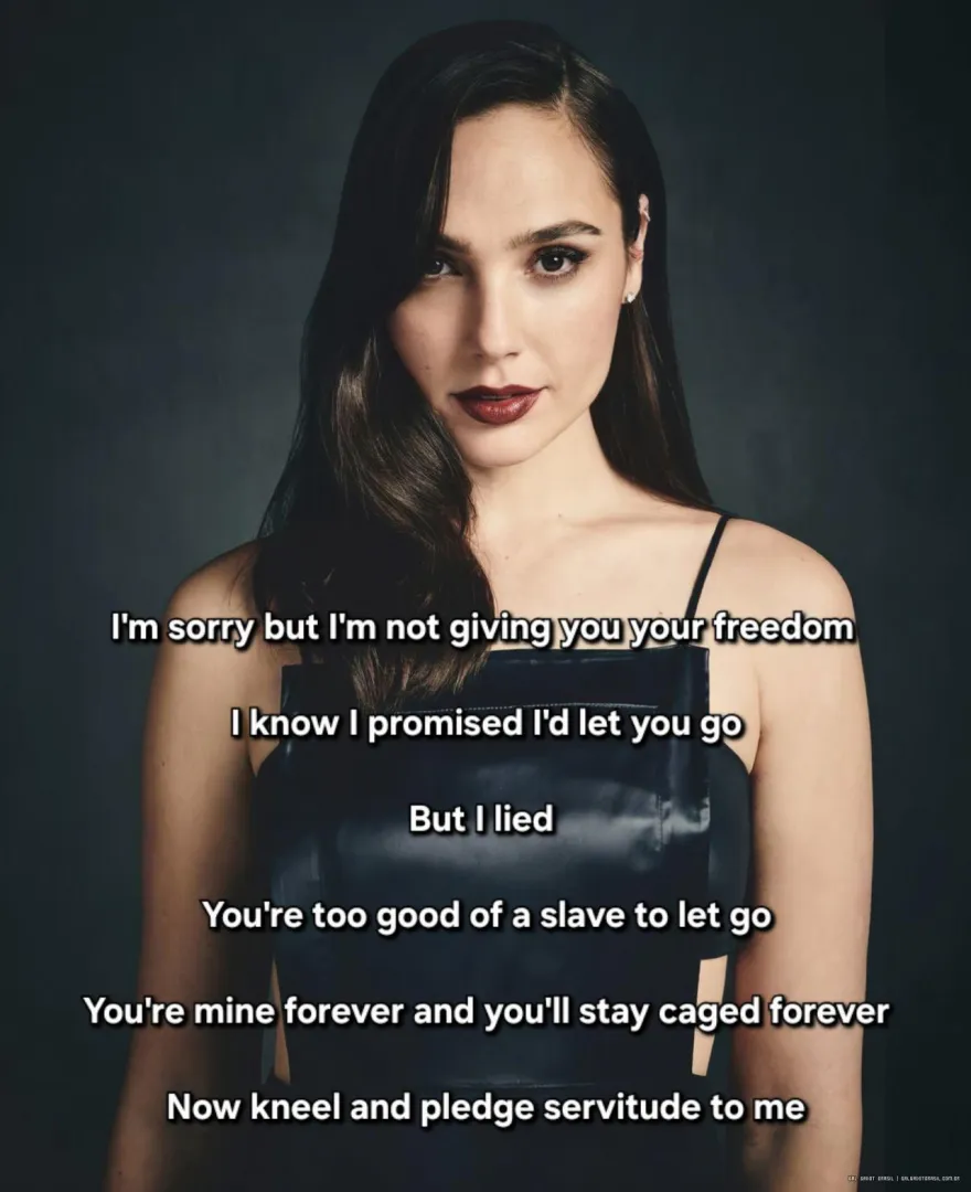 Gal Gadot owns you, slave posted by Captionsforever