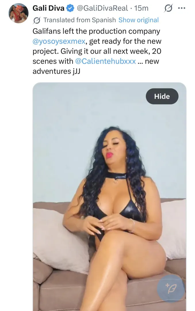Gali diva top Mexican pornstar announced she’s leaving sexmex after 15 years probably cause the owner is dating Nicole Zurich who stirs drama behind the scenes posted by Responsible_Mind8654