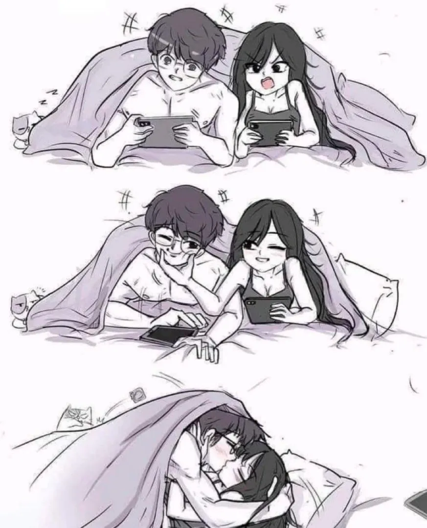 Gaming together is the best. Especially when it ends like this posted by Blossom_bumblebee