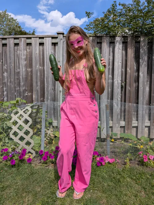 Garden and overalls go so well together by MaskedModel4U