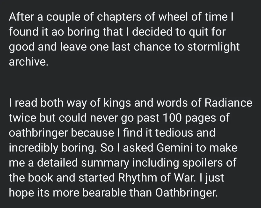 Gemini please summarize when my life went so terribly wrong posted by OCCULT_PORN_KING