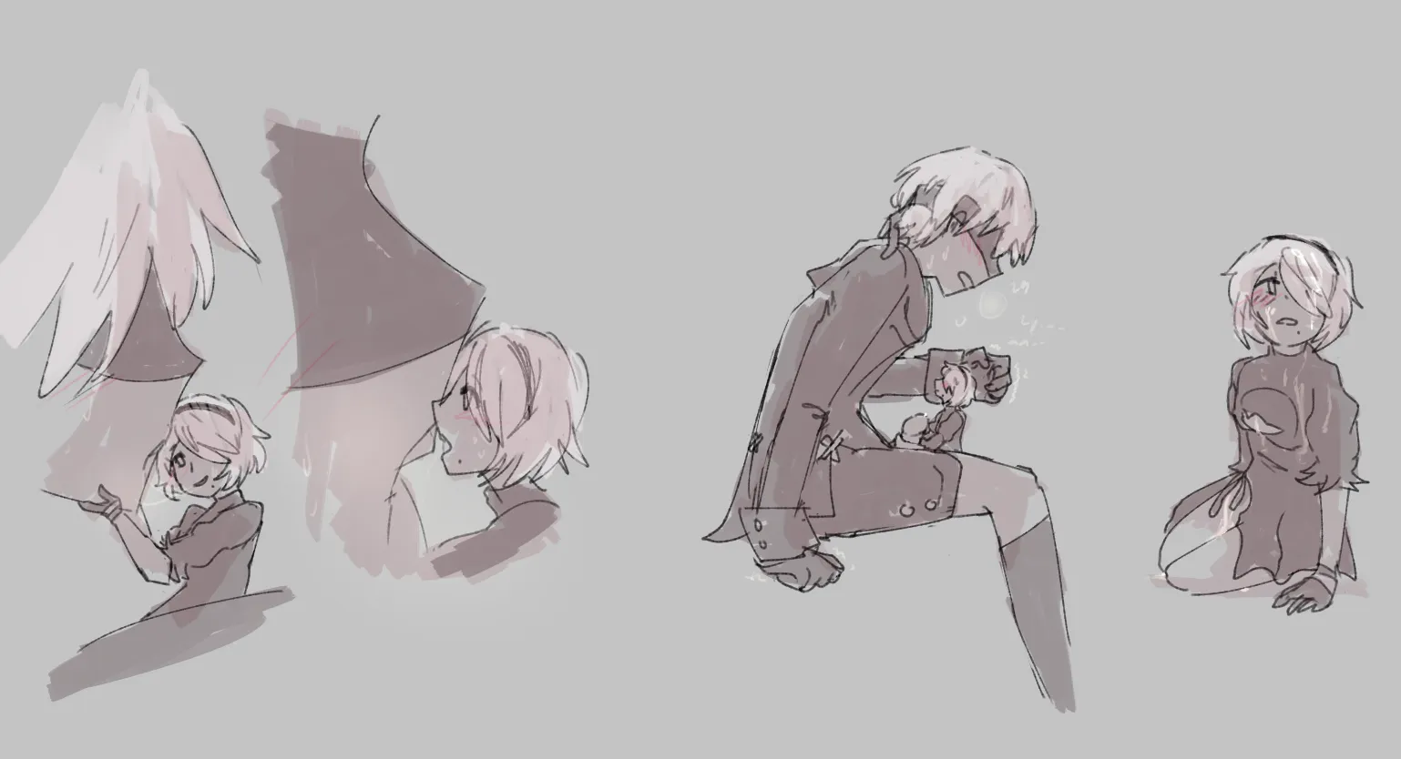 gentle with her [art by me, bilefangz] posted by bilefangz