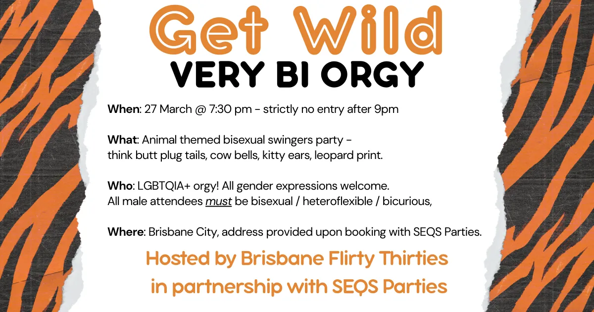 Get Wild - Animal Themed Bi Orgy - 27 Mar [MFMFMFMF4A] posted by BrisbaneFlirtyThirty