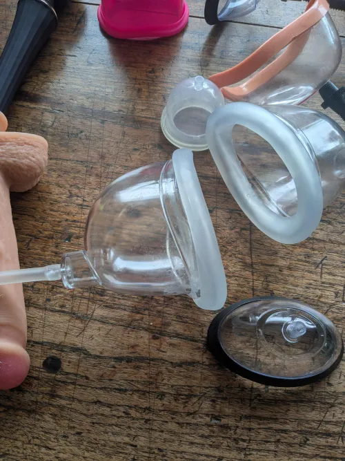 Getting ready to pump my pussy by ridgref