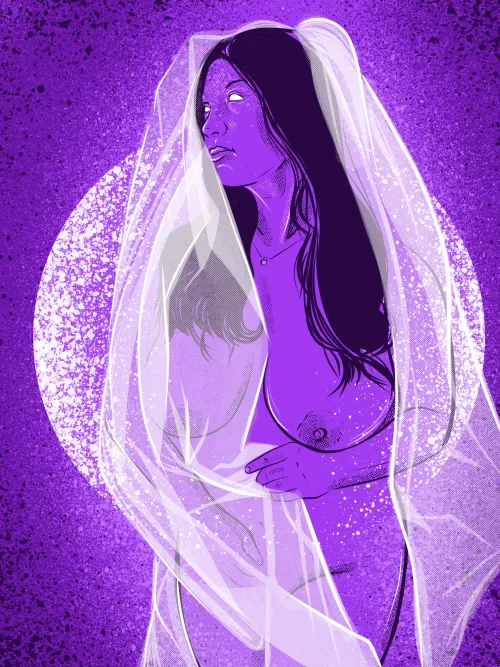 “Ghost Bride” by Night by NudeDrawingsByNight
