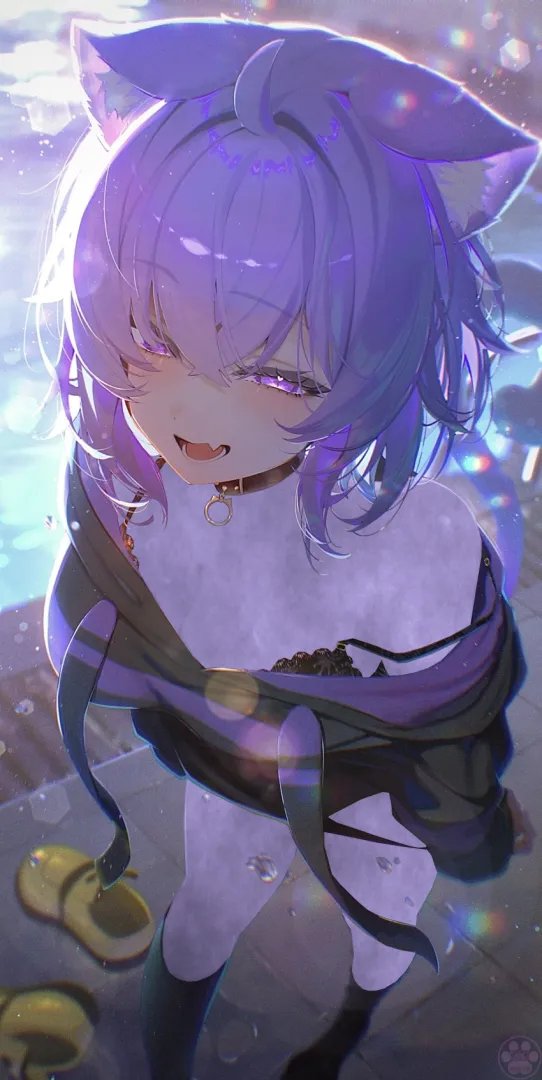 Girls can easily tell who's a beta at first glance and they love to tease them by giving them a slight peek at their censored body along with a teasy look posted by Kitty_Holo