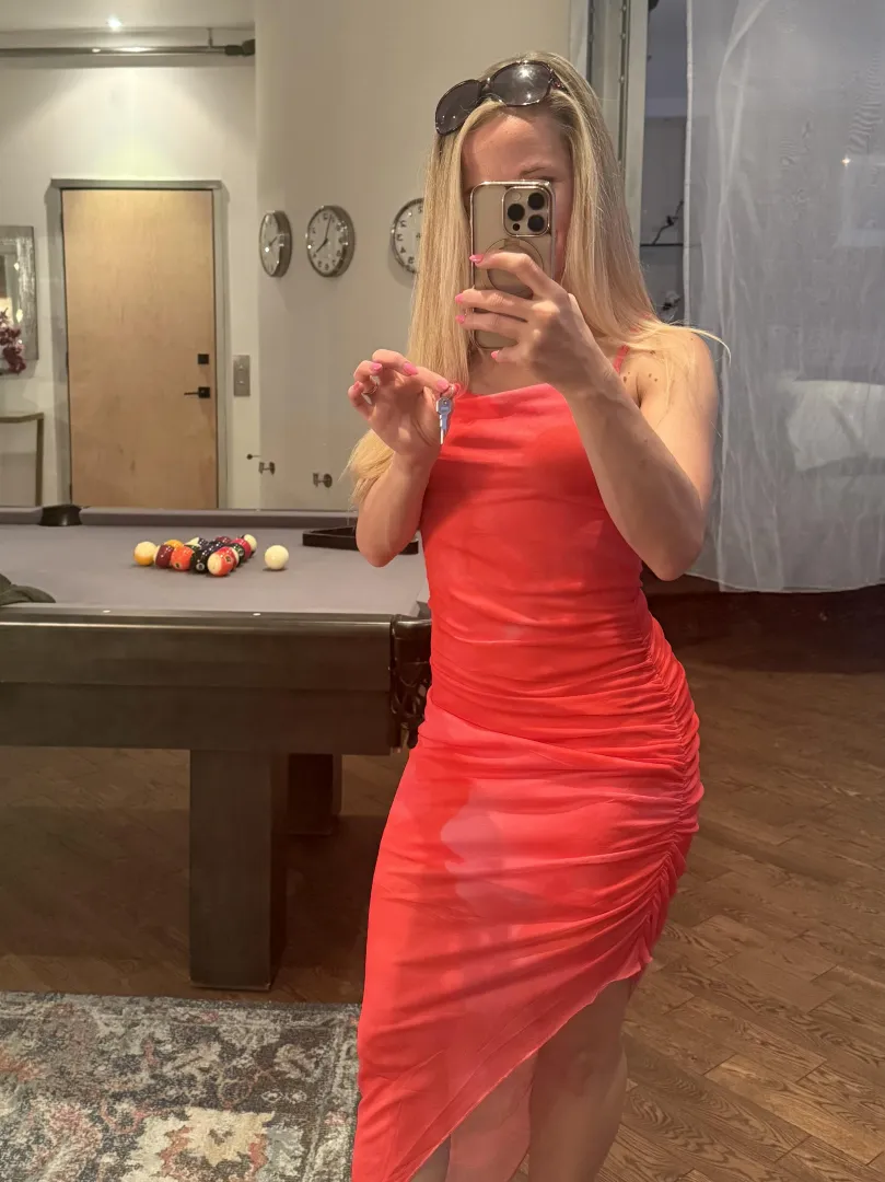 Girls night out while your securely locked up at home. I wonder how many of my girlfriends will notice your key... posted by AshleyKate_hotwife