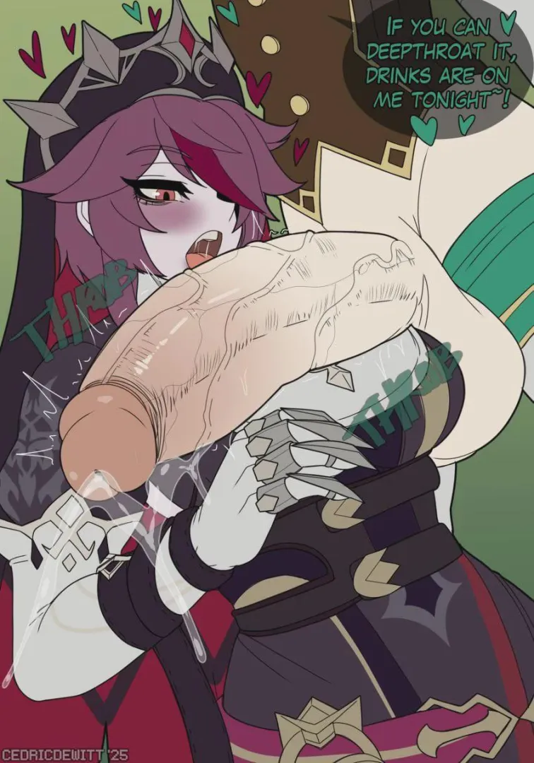 Giving her an offer she can't resist~ Deepthroat my huge throbbing fempipe, get free drinks.. that is if she isn't full from gulping down all my thick loads~ posted by Jaded_Complaint_3932