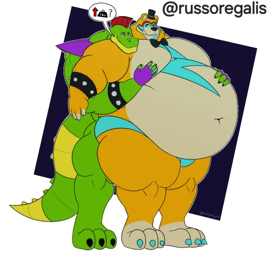 Glamrock Freddy has been eating good lately  (@russoregalis) by Sonic_the_hedgedog