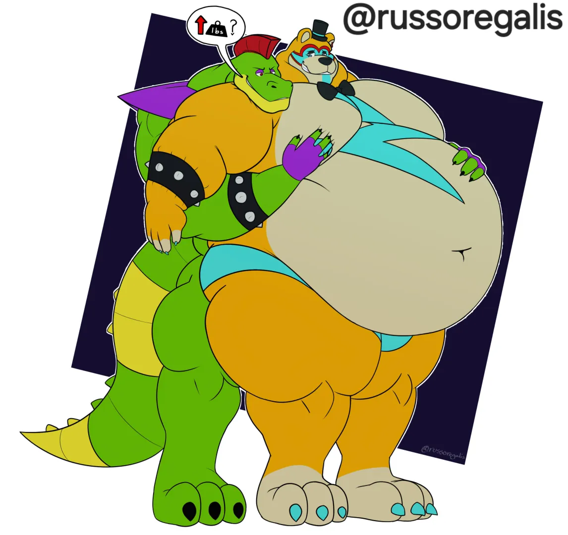 Glamrock Freddy has been eating good lately  (@russoregalis) posted by Sonic_the_hedgedog