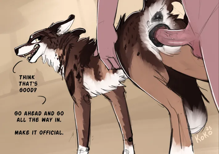 Go ahead and go all the way, dogfucker by nocreativusername404