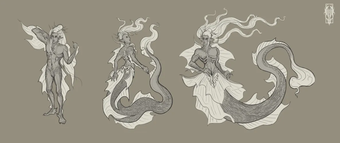 (Gods Are Real) Journey To The North Bai Yu Concept Art (Completed), by Me by TheBlackHorned