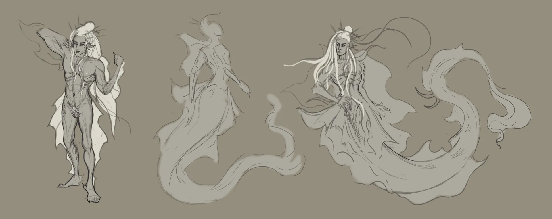 (Gods Are Real) Journey To The North Bai Yu Concept Art WIP, by Me posted by TheBlackHorned