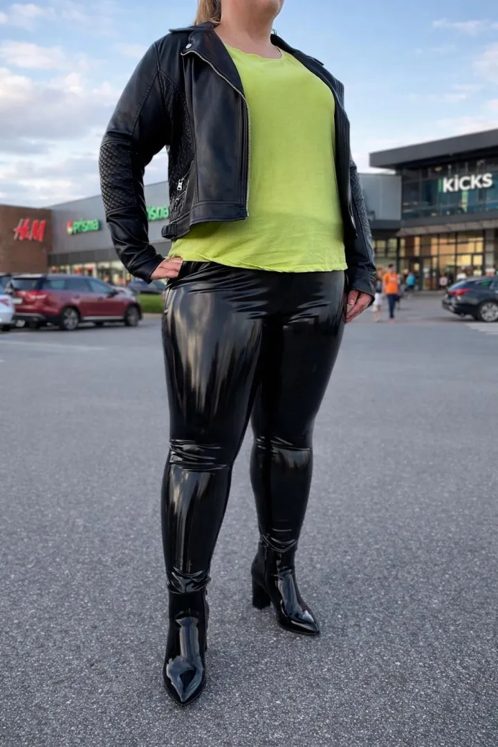 Going shopping in shiny style posted by Misslatexangel