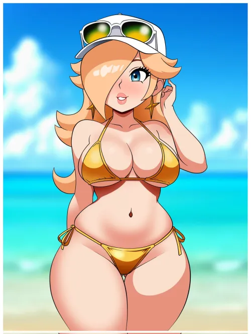 Golden bikini Rosalina (Woomy) by platinumnic