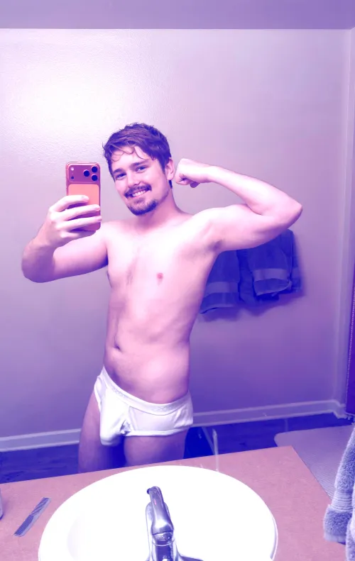 Good morninggggg!! Do these Tighty Whities fit me ? also peep the new goatee  by JackIntact