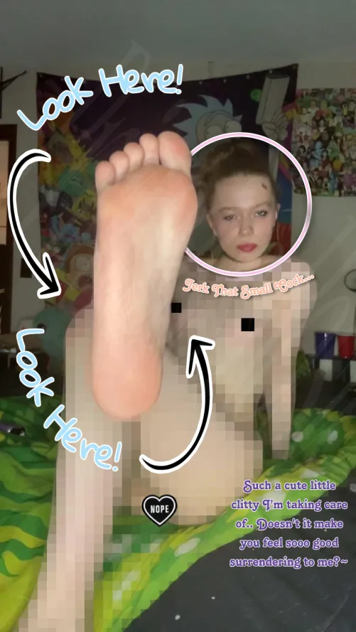 Goon For My Foot. No Nipples!! Don’t Bust, or You’ll Have To Slap Your Nasty Balls 10x  by sweetmilklikcherriez