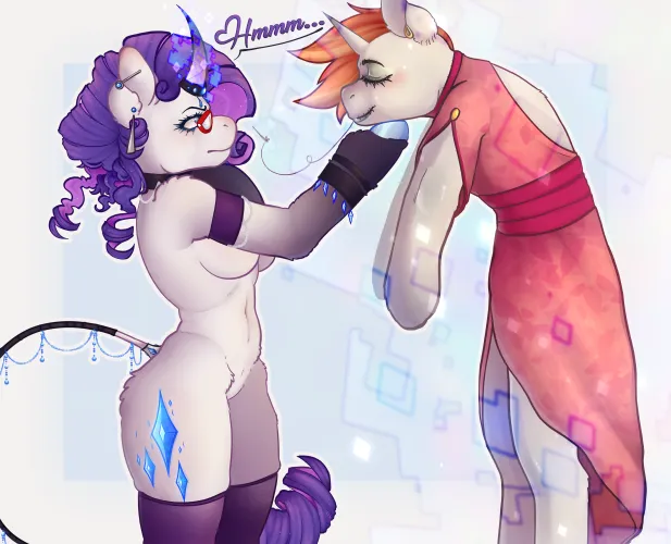 [Gore-ish] Rarity's new model (Art by me) by Educational_Tree_385