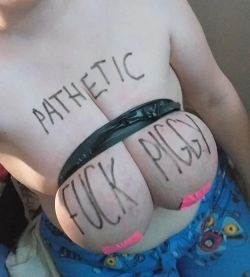 Got tape on the tits again today  by stonerslut937