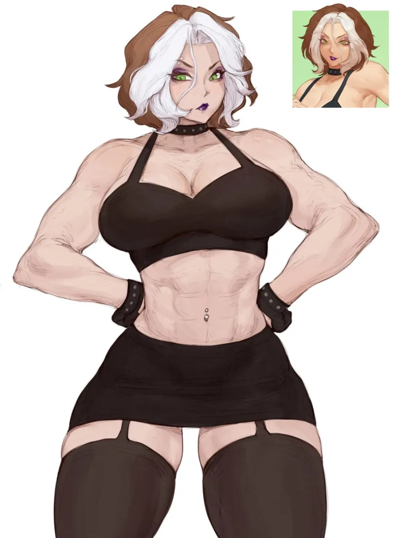 Goth Rogue (by me) posted by StarvingArtist2000