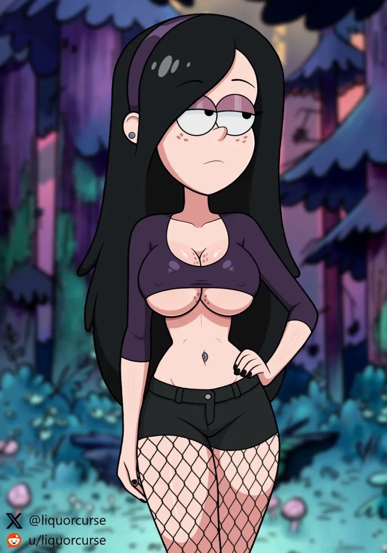 Goth Wendy Corduroy (liquorcurse) [Gravity Falls] posted by liquorcurse