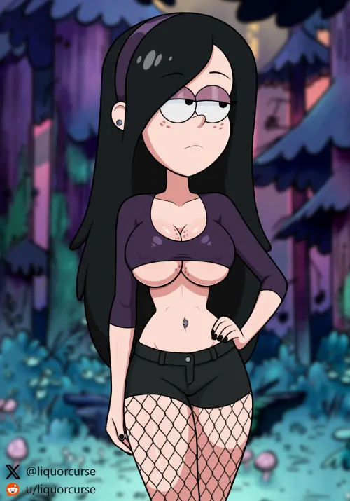 Goth Wendy Corduroy (liquorcurse) [Gravity Falls] by liquorcurse