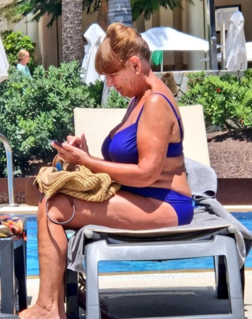 Granny by the pool. posted by [deleted]