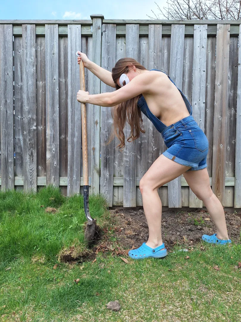 Great side pose in my overalls posted by MaskedModel4U