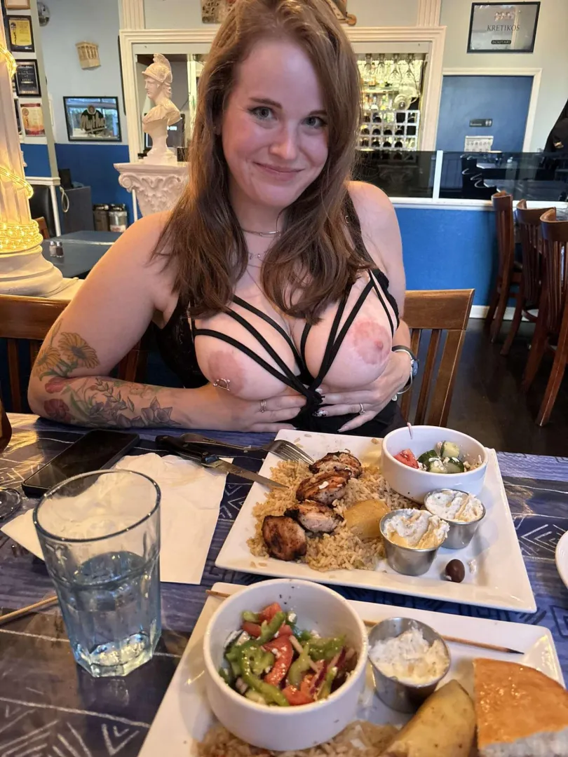 Greek has boobs on the menu now! posted by CJ0031