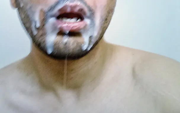 Grindr date blessed me with his cum. Walked back home like this. posted by Right-Reaction-6457