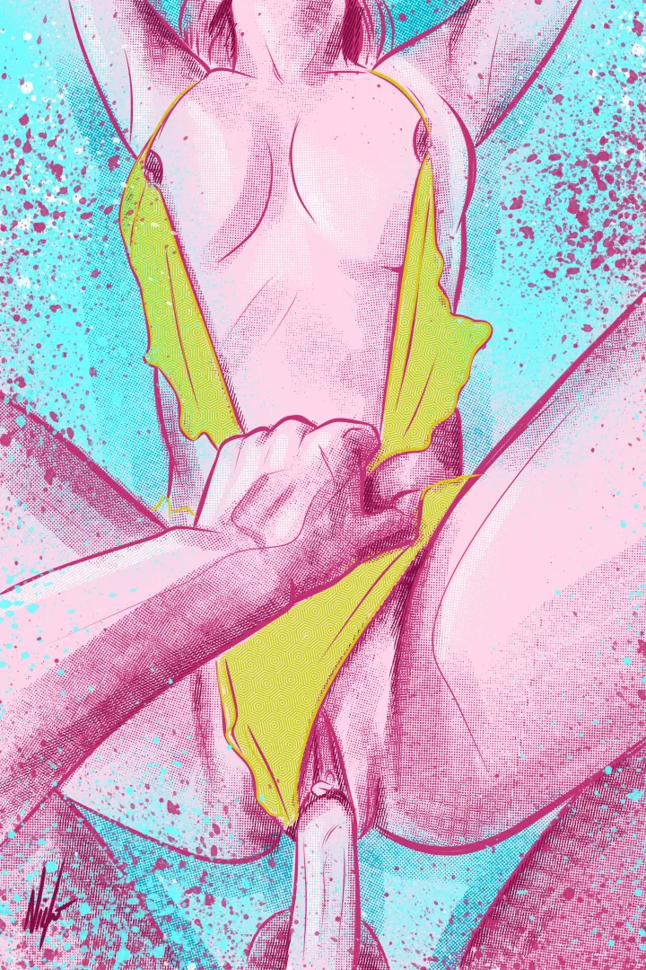 “Grip” by Night posted by NudeDrawingsByNight