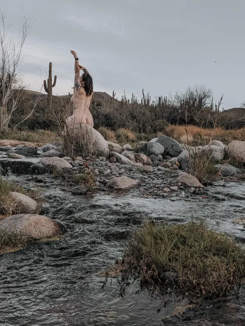 Had a little morning hike today here in AZ! by the-nude-hiker