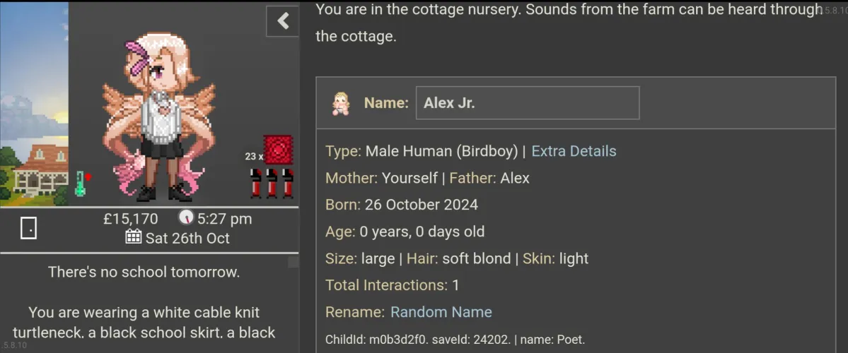 Had a son with Alex by elyveon