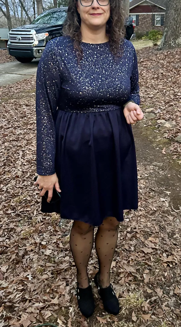Had some people ask to see the whole date night outfit, so…here I am! And yes, the nipple jewelry is on and the panties are off in this pic  posted by Kmmc1976