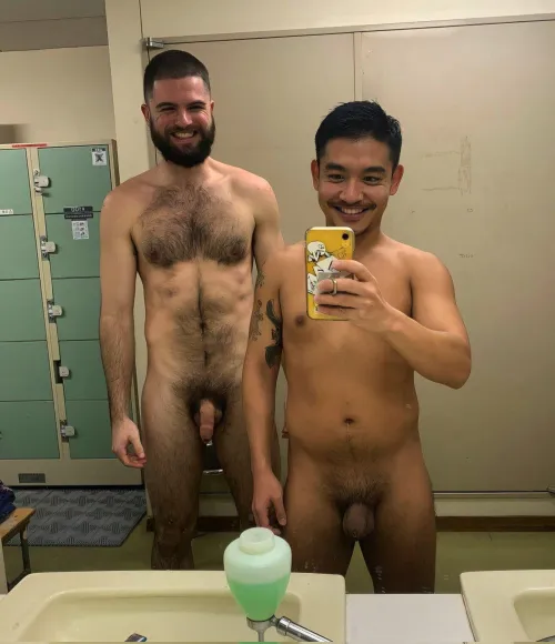 Hairy WM & ab Selfie by SpikeNLB