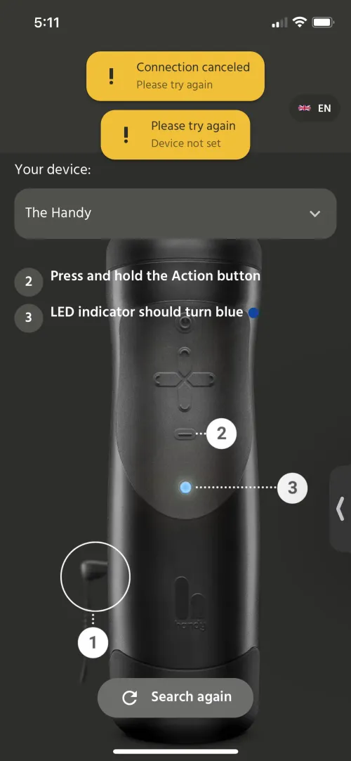 Handy no connecting with new app by letmegetughh2345129