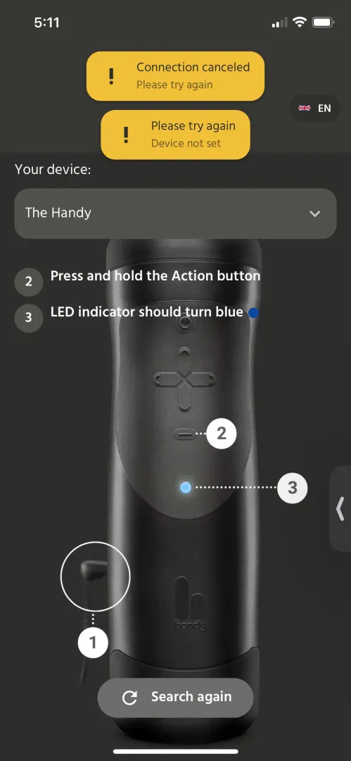 Handy no connecting with new app posted by letmegetughh2345129