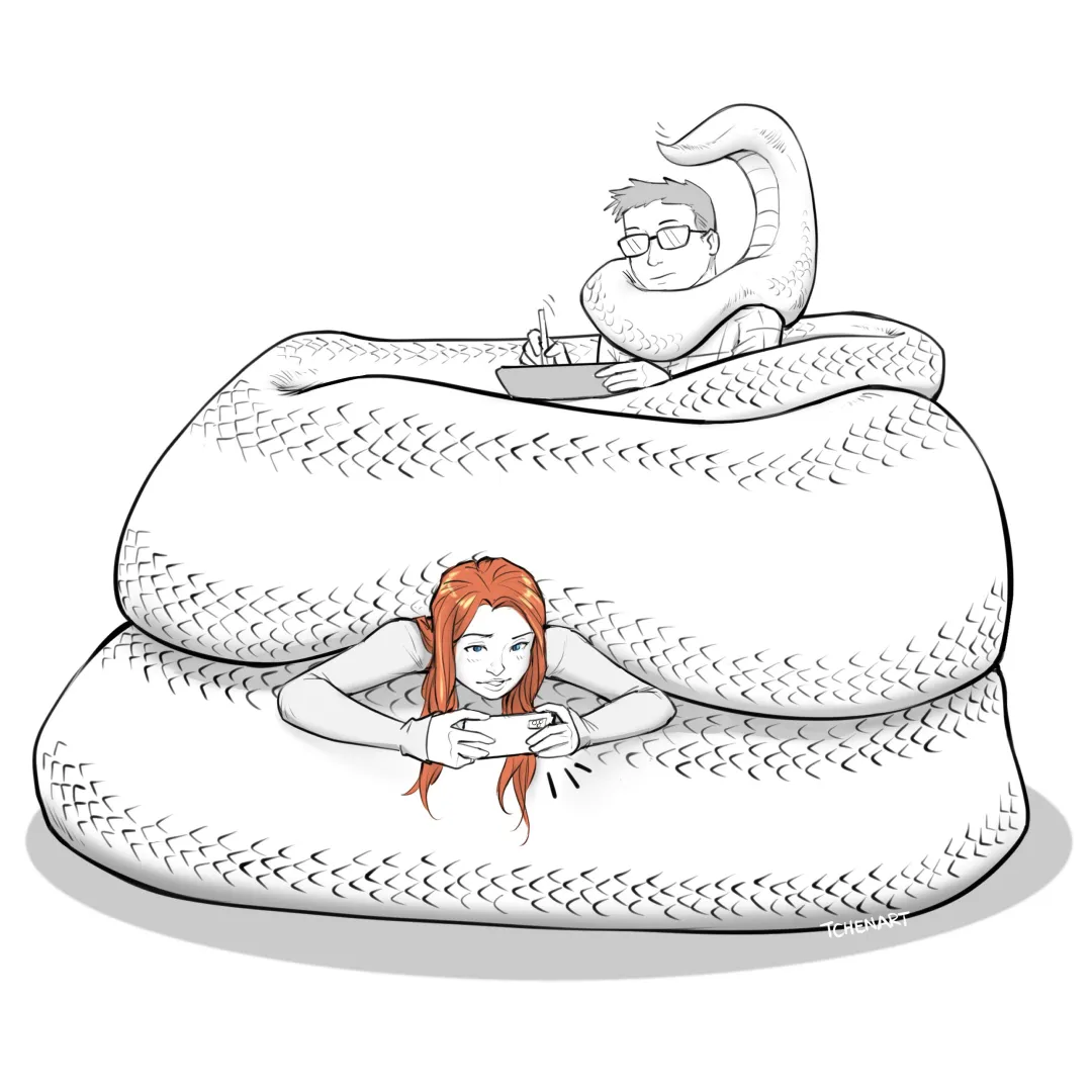 Hangout with the lamia gf (TChenArt) posted by Lusty_Commissar