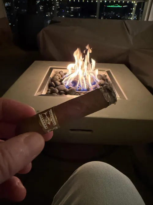 Happy Friday! H. Upmann Half corona and some Bumbu Rum. What are you smoking? by RipCoin