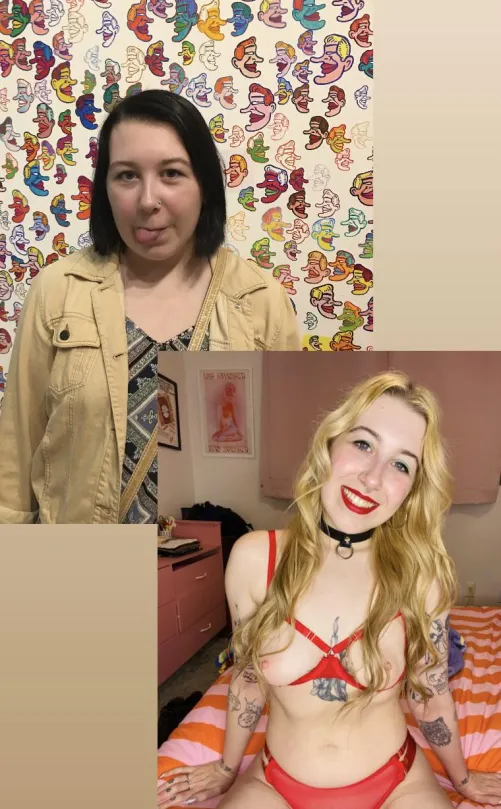 happy international womens (bimbos) day! 5 years progress! by DomesticatedFemSub