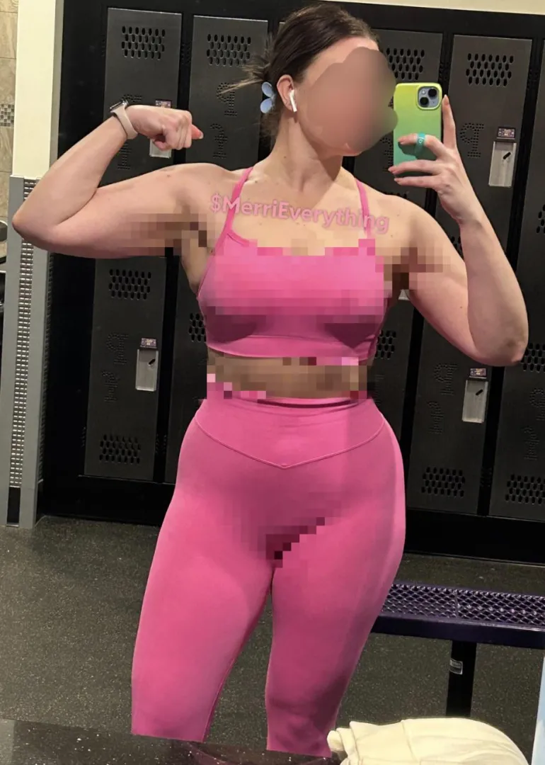 Happy late Valentine’s Day! Your gift is me wearing pink  and flexing above you. Simp and send like a good puppy.  posted by MerriEverything