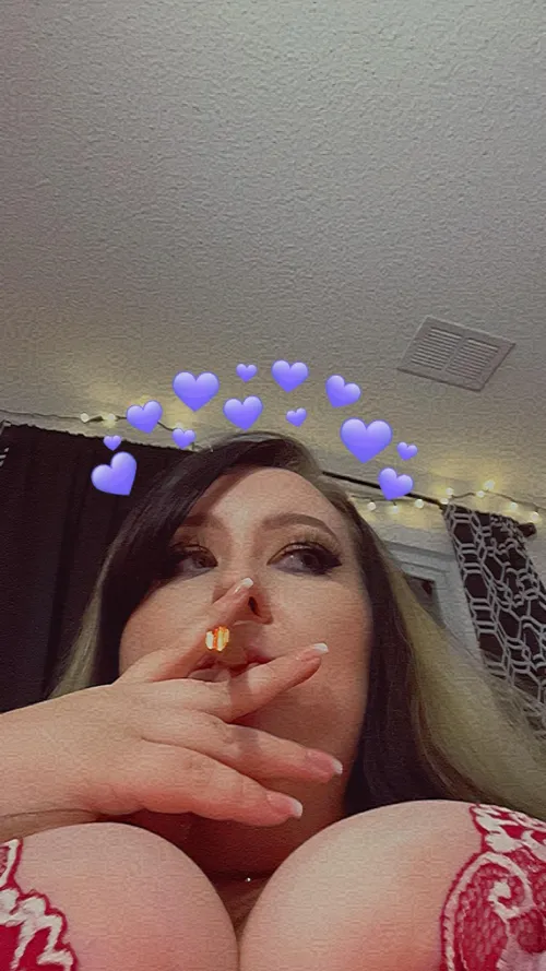 happy valentines day, i’m home alone with no one to smother with my tits  by dumbbabx