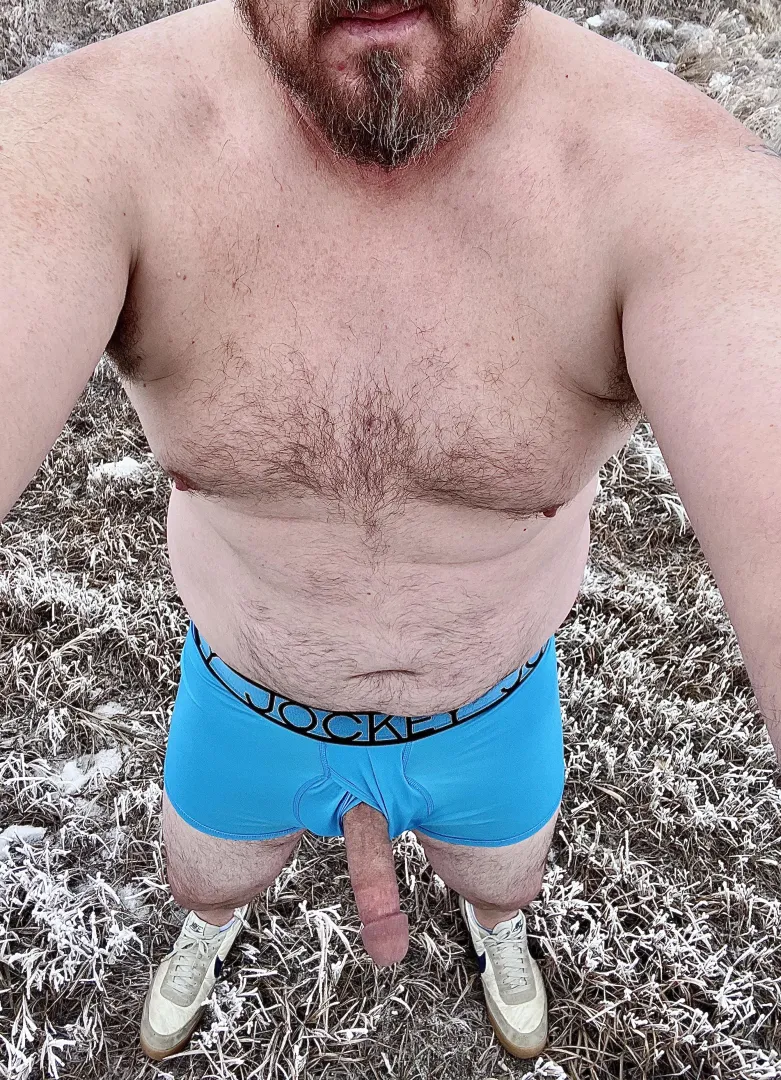 Hard and horny on this chilly day, help warm me up posted by ThickSilver69