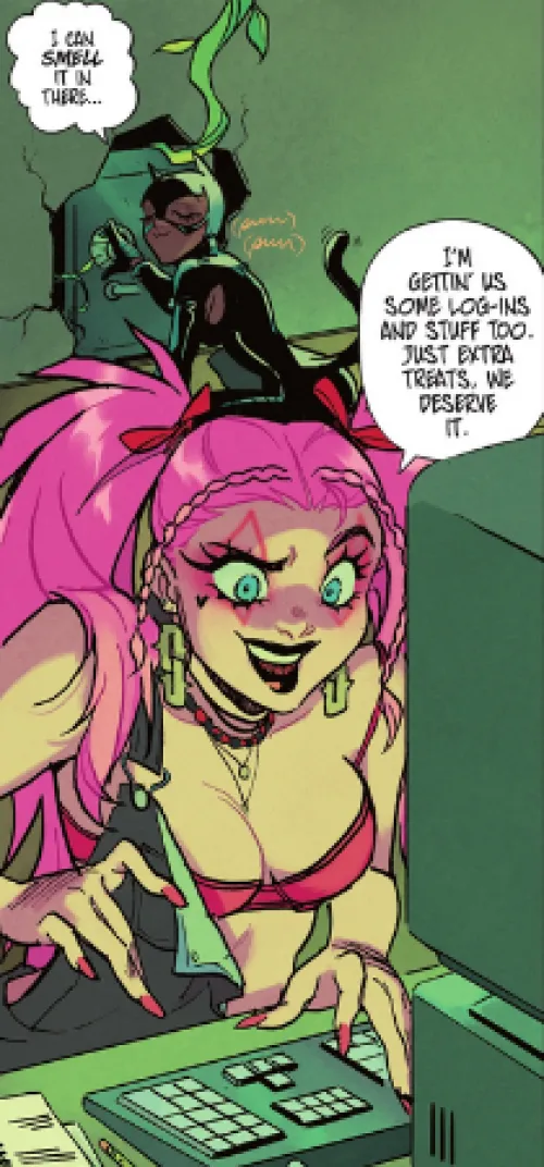 Harley's New Look (plus cute Selina in the bg) [Sirens: Love Hurts #1] by LewdsomeDemon