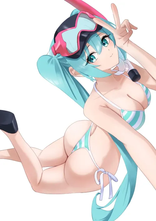 Hatsune Miku [Vocaloid] (Amaama, Beccyonaika1) by Alarmed_Hawk_9220