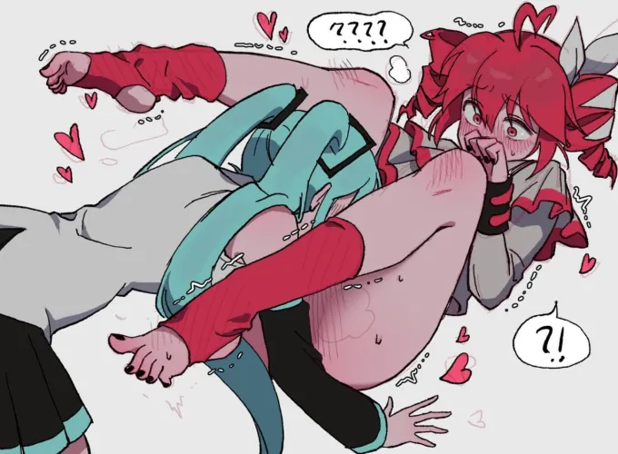 Hatsune Miku x Kasane Teto (unichan_neru) [Vocaloid] by Comfortable-Koala279