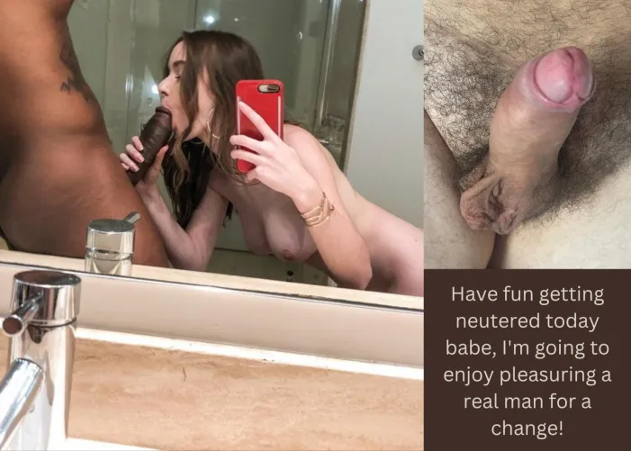 Have fun getting neutered today babe! by Neutermenow