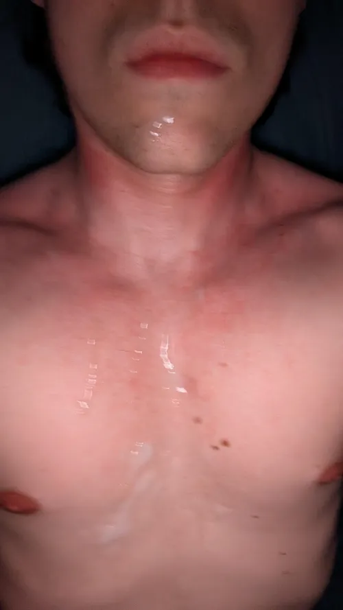 Have you ever kissed a man? Would you kiss me with cum on my face? by luketheschmook