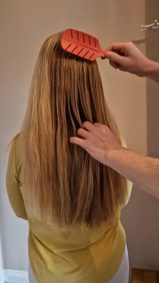 Having my hair brushed posted by Foxylocks0504